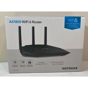 AX1800 NETGEAR WiFi 6 Router Wireless 1.8 Gbps- Everything Included